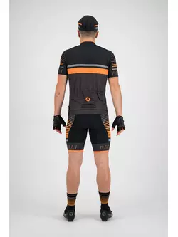 Rogelli HERO 002.239 Herren Fahrradträgerhose Schwarz/Grau/Orange