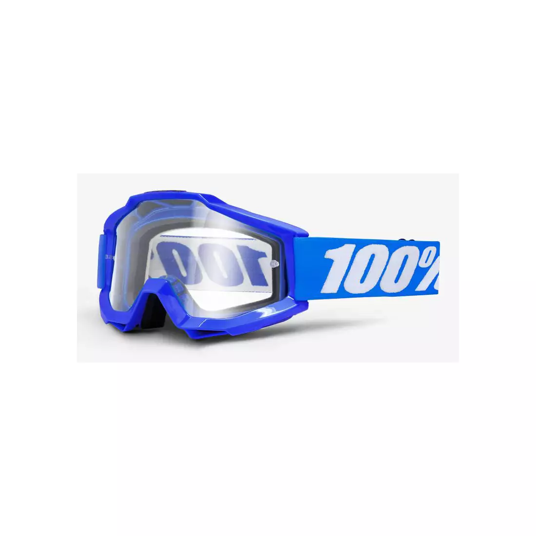 100% Fahrradbrille accuri reflex blue (Anti-Fog-Transparentglas) STO-50200-002-02