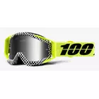 100% Fahrradbrille racecraft andre (Anti-Fog silber Spiegelglas + Anti-Fog transparentes Linse + 10 Pausen) STO-50110-315-02
