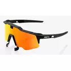 100 % Sportbrille Speedcraft Air Soft Tact schwarz HiPER rote mehrschichtige Spiegellinse + klare Linse STO-61004-100-43