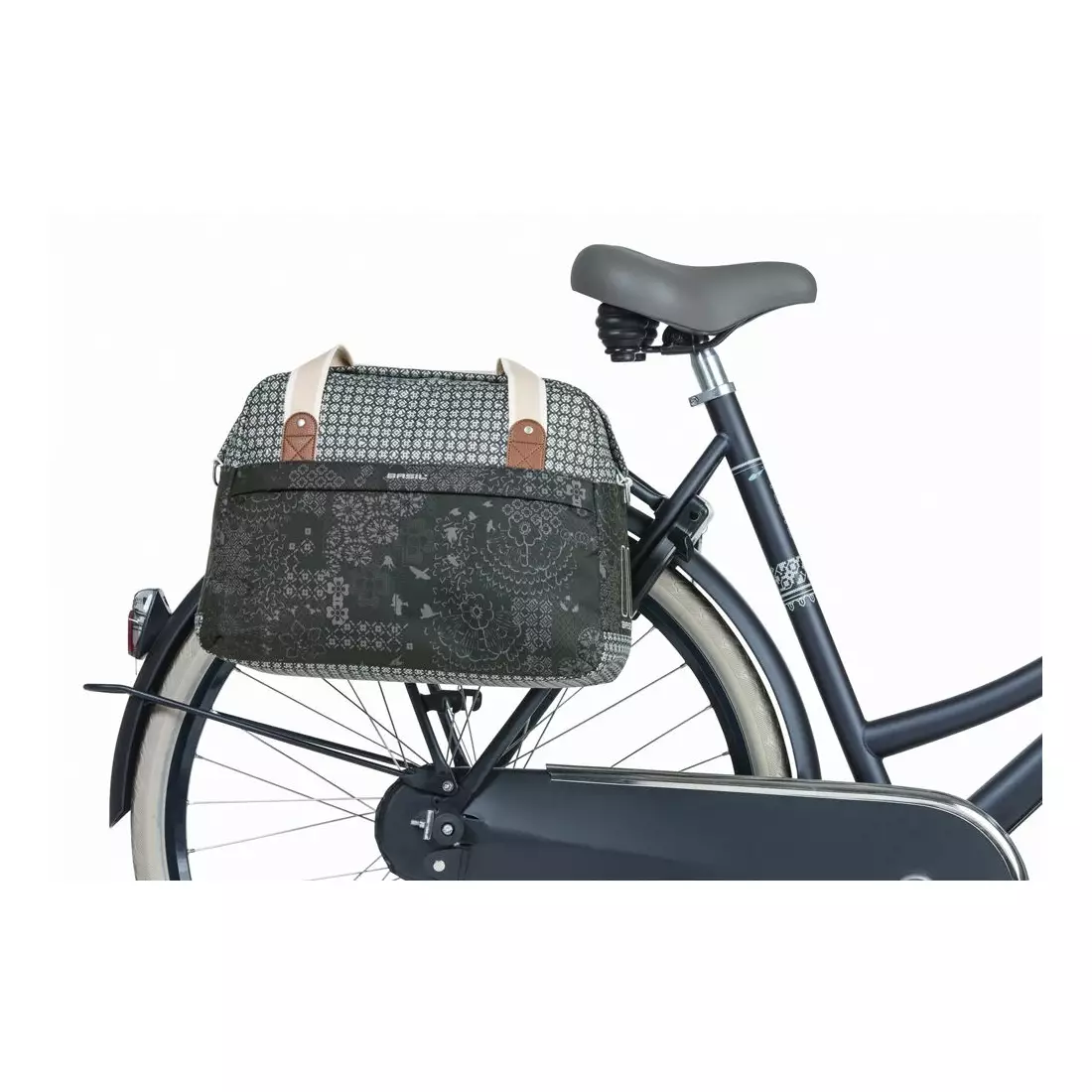 BASIL einzelne hintere Fahrradtasche boheme carry all bag 18L charcoal BAS-18009