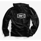 100% Herren Sport Sweatshirt essential hooded pullover black STO-36007-001-10