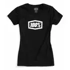 100% Kurzärmeliges Damen-T-Shirt essential black STO-28016-001-10