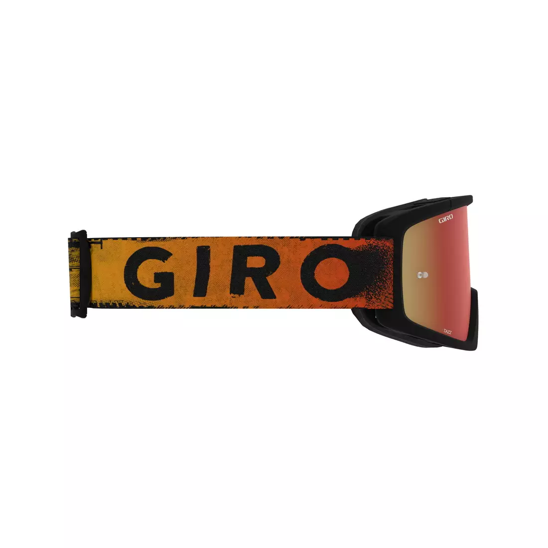 GIRO Fahrradbrille tazz mtb black red hypnotic (farbiges Glas AMBER SCARLET trail + Transparentglas 99% S0) GR-7114186