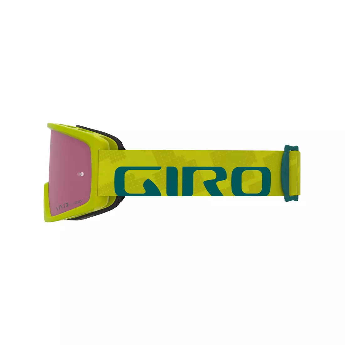 GIRO Fahrradbrille tazz mtb citron fanatic (farbiges Glas VIVID-Carl Zeiss TRAIL + Transparentglas 99% S0) GR-7114192