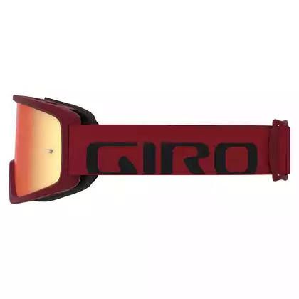 GIRO Fahrradbrille tazz mtb red black (farbiges Glas AMBER S3 + Transparentglas S0) Auspeitschen zum Schleudern GR-7097841