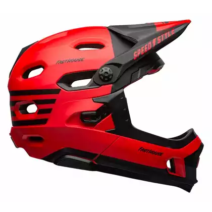 Kask full face BELL SUPER DH MIPS SPHERICAL fasthouse matte gloss red black roz. S (52-56 cm) (NEW) BEL-7113174