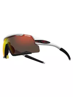 TIFOSI Sportbrillen mit austauschbaren Gläsern aethon clarion white/black (Clarion Red, AC Red, Clear) TFI-1580104821