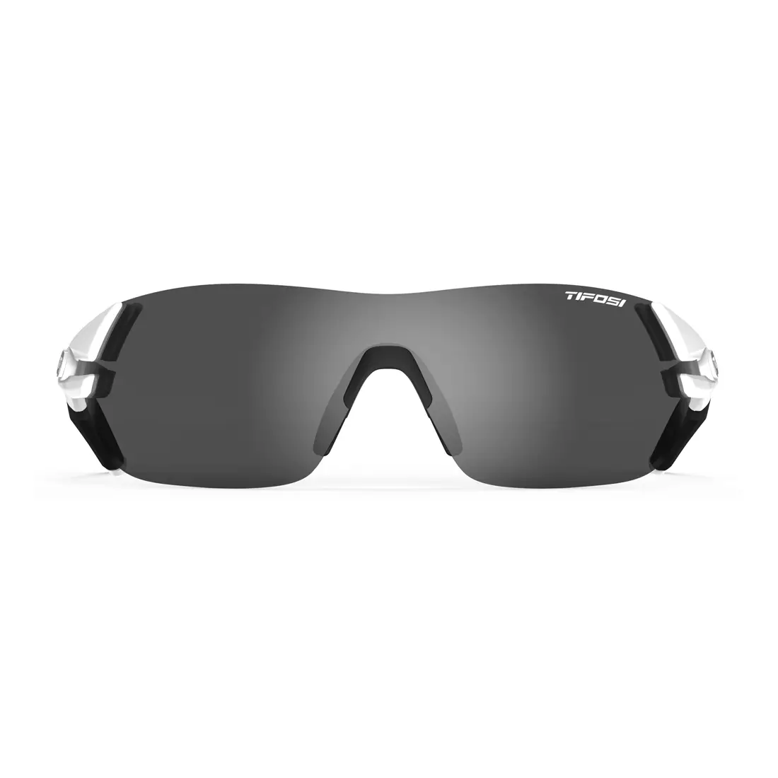 TIFOSI Sportbrillen mit austauschbaren Gläsern slice matte white (Smoke, AC Red, Clear) TFI-1600101270