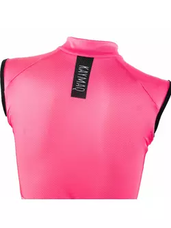 KAYMAQ SLEEVELESS ärmelloses Fahrrad-T-Shirt für Frauen 01.218, rosa