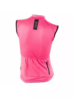 KAYMAQ SLEEVELESS ärmelloses Fahrrad-T-Shirt für Frauen 01.218, rosa