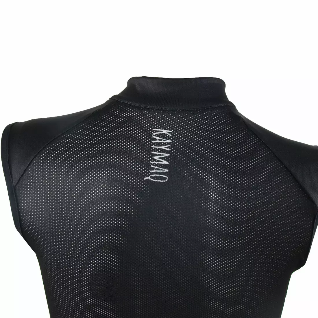 KAYMAQ SLEEVELESS ärmelloses Fahrrad-T-Shirt für Frauen 01.218, schwarz