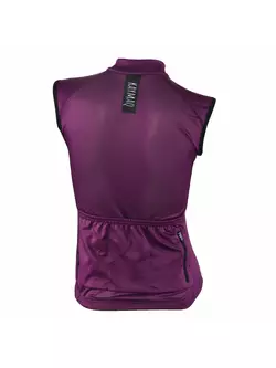KAYMAQ SLEEVELESS ärmelloses Fahrrad-T-Shirt für Frauen 01.218, violet