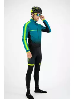 ROGELLI FUSE Herren-Fahrradhose mit Hosenträgern, schwarz-fluoride gelb