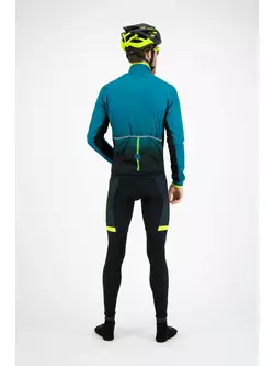 ROGELLI FUSE Herren-Fahrradhose mit Hosenträgern, schwarz-fluoride gelb