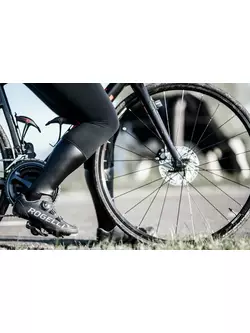 ROGELLI HALO isolierte Fahrradhose für Männer auf Hosenträgern mit Gel-Polsterung, schwarz