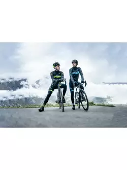 ROGELLI HERO Übergangs-Softshell-Fahrradjacke für Männer, schwarz fluor gelb