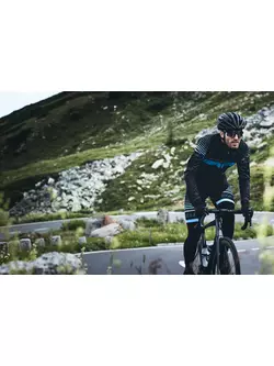 ROGELLI HERO, isolierte Fahrradhose mit Hosenträgern für Männer, schwarz blau