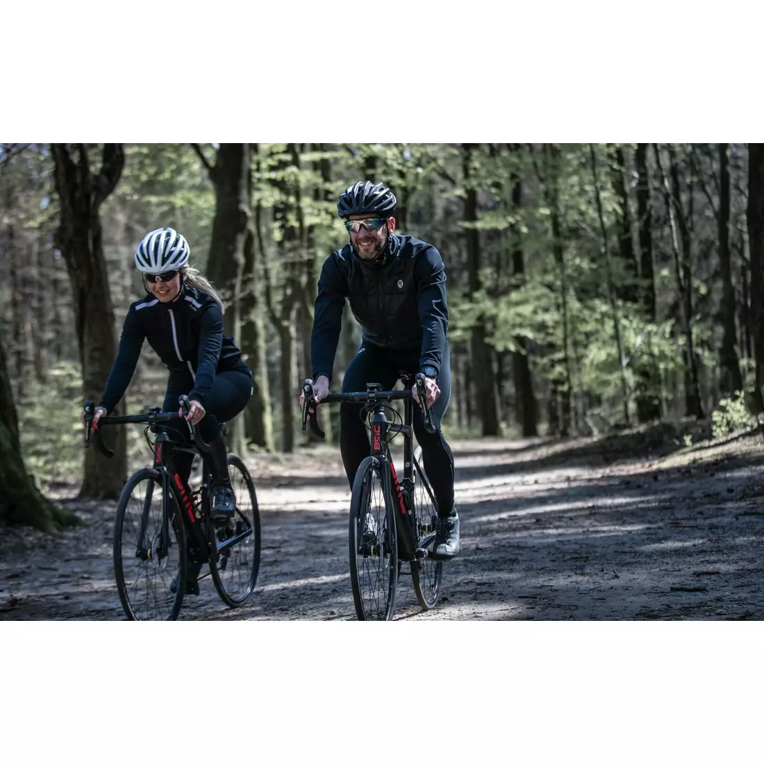 ROGELLI WADDED Gesteppte Wintersport-Fahrradjacke für Männer, schwarz