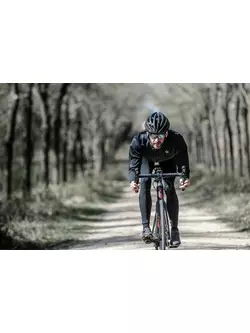 ROGELLI WADDED Gesteppte Wintersport-Fahrradjacke für Männer, schwarz