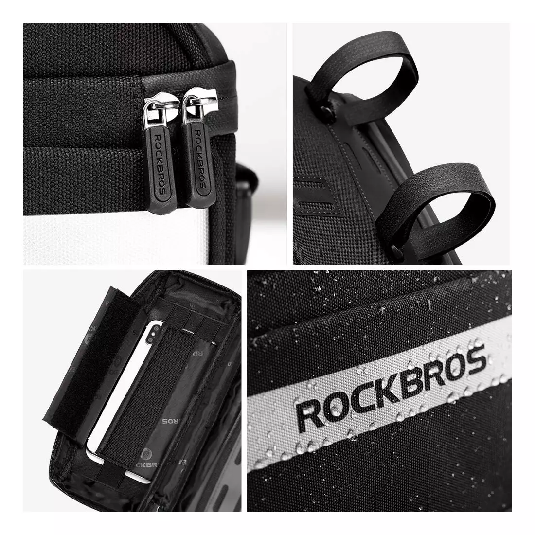 Rockbros Lenkradtasche für das Handy, schwarz B27