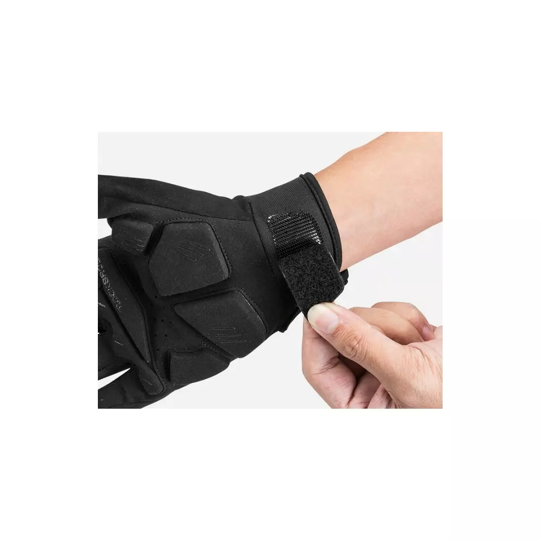 Rockbros Übergangsgelhandschuhe mit Protektor, schwarz-grau S210BK