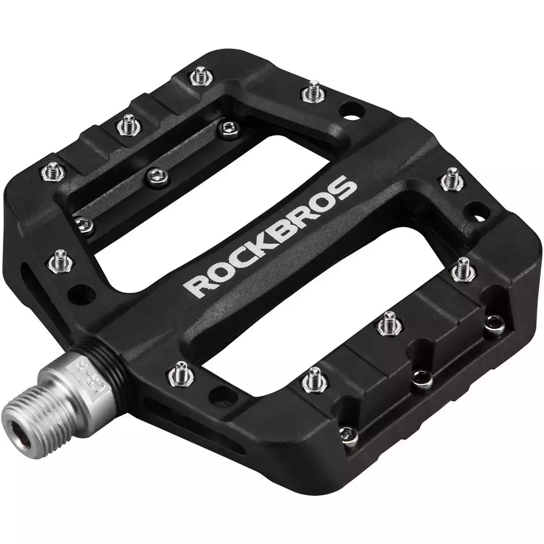 Rockbros pedały rowerowe platformowe aluminium czarne 2017-12CBK
