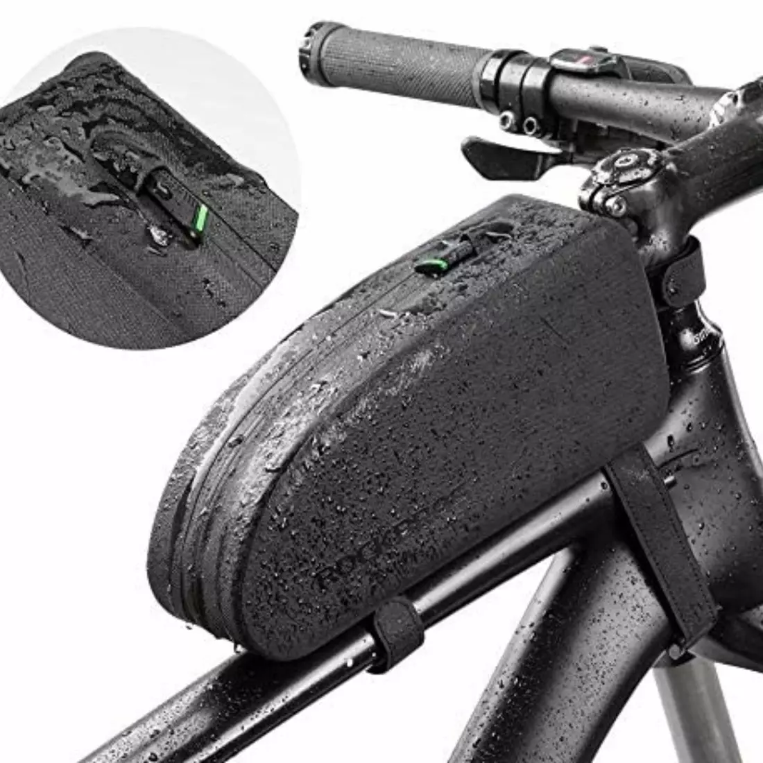 Rockbros wasserdichte Fahrradtasche für den Rahmen 1,0l, schwarz AS-019