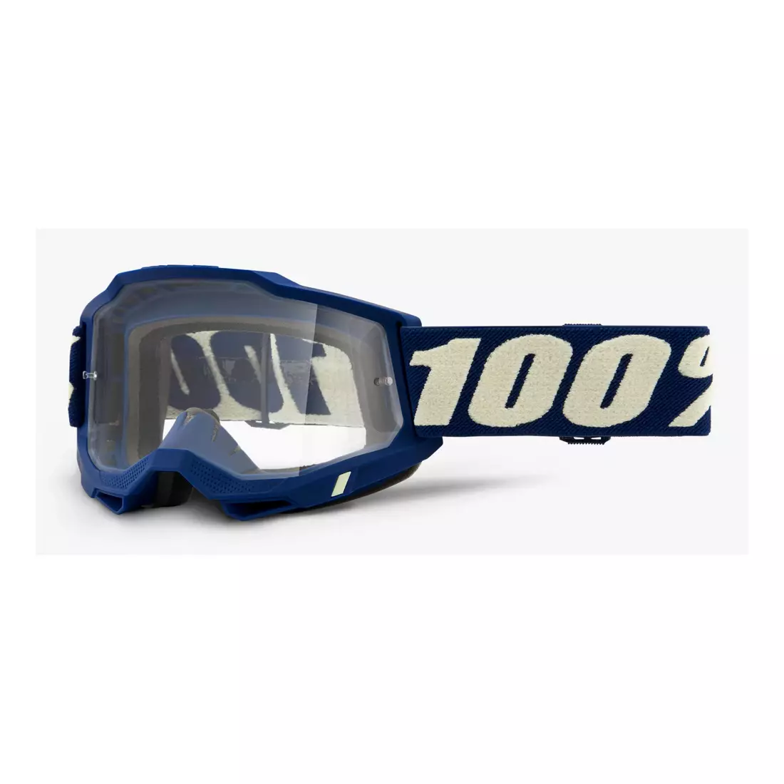 100% Fahrradbrille ACCURI 2 (transparentes Anti-Fog Glas, LT 88%-92%) deepmarine STO-50221-101-11