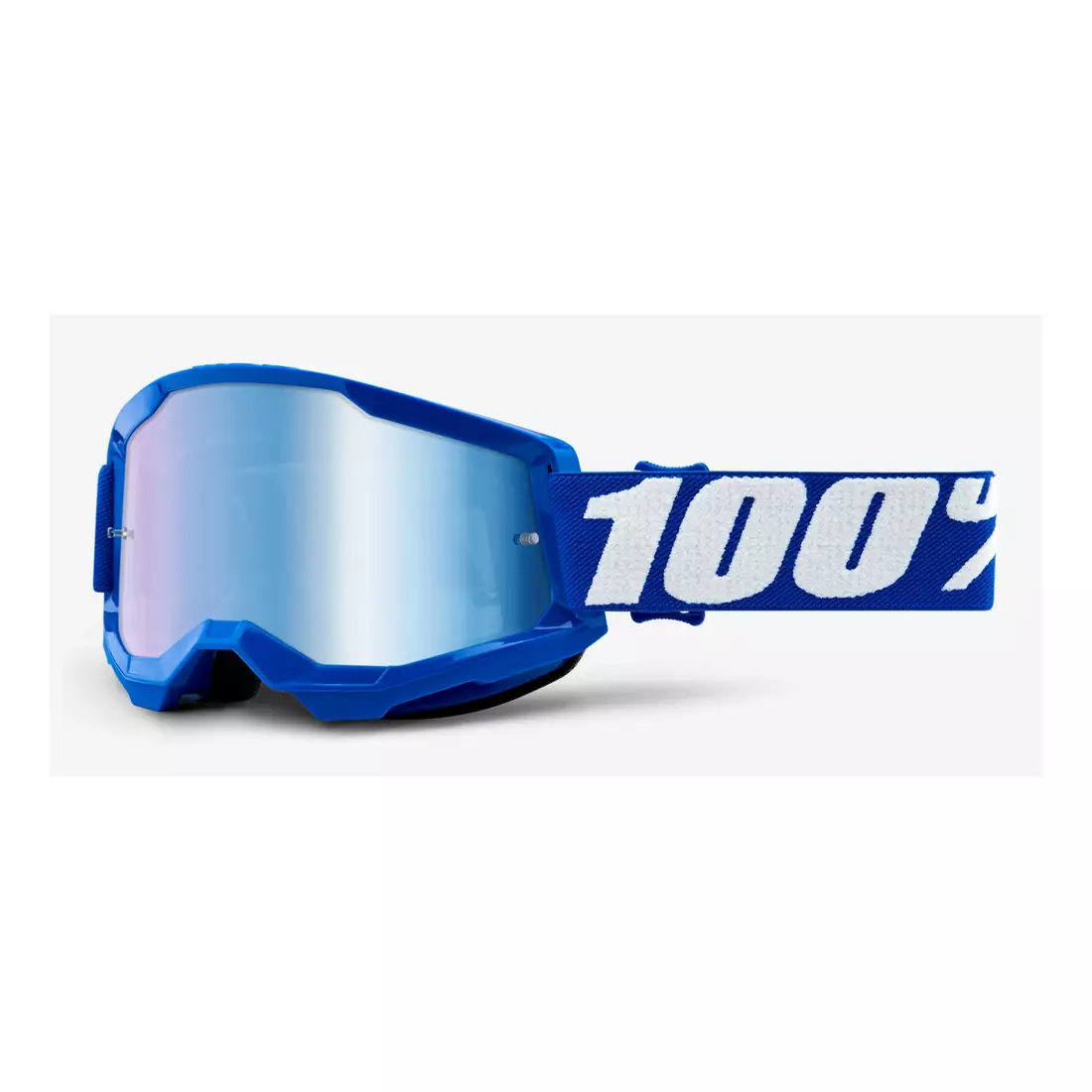 100% Fahrradbrille STRATA 2 (blau Spiegelglas Anti-Fog, LT 25%+/-5%) blue STO-50421-250-02