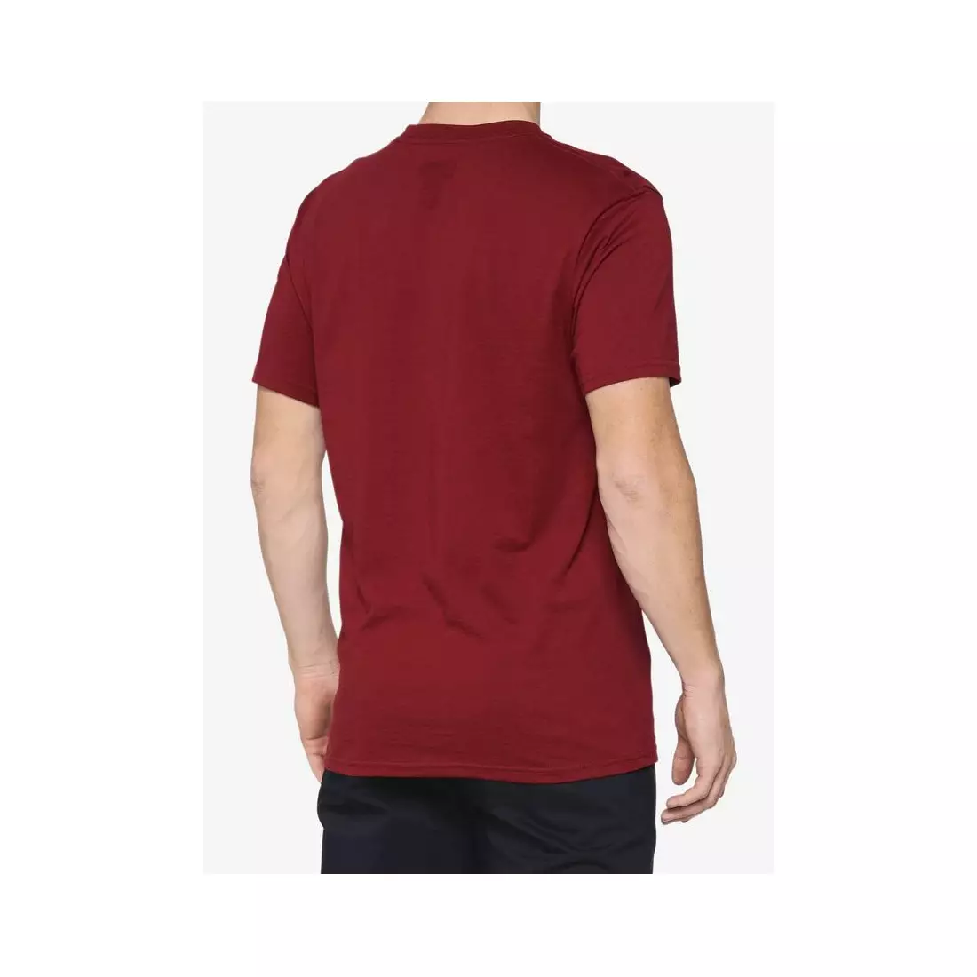 100% Herren Sport T-Shirt mit kurzen Ärmeln ESSENTIAL brick STO-32016-068-13