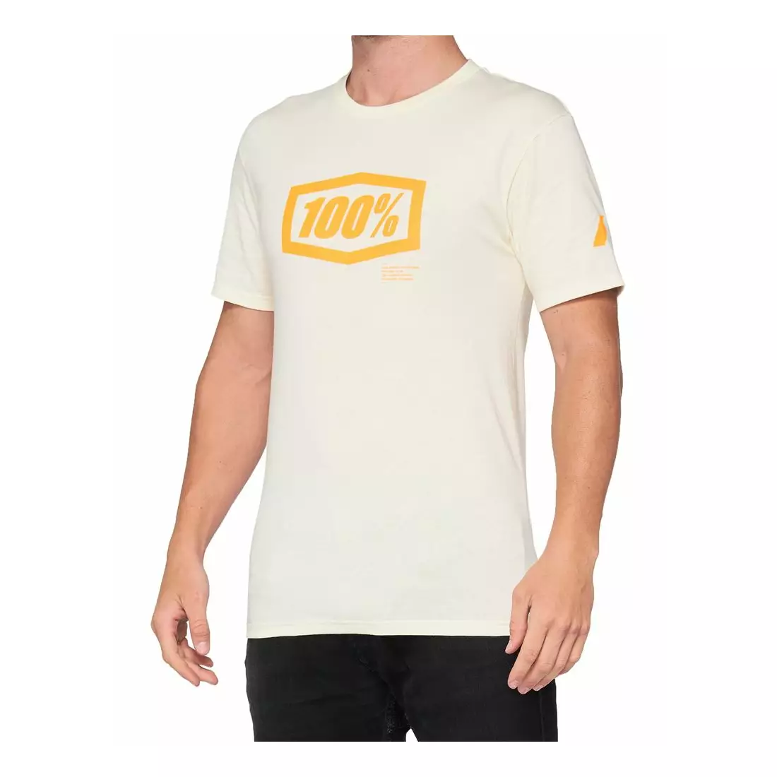 100% Herren Sport T-Shirt mit kurzen Ärmeln ESSENTIAL chalk orange STO-32016-461-13