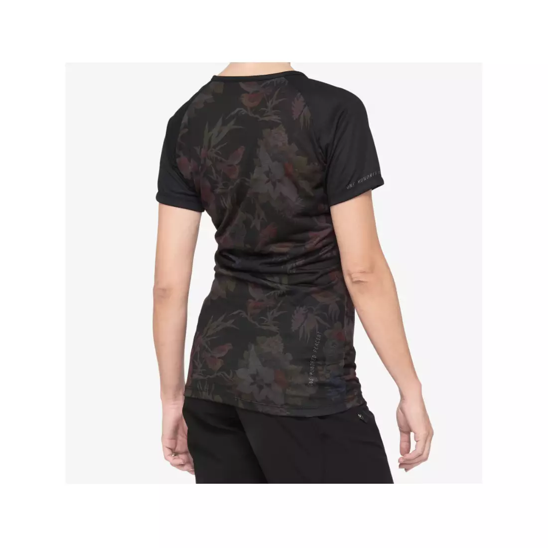 100% Sport-T-Shirt für Damen AIRMATIC black floral