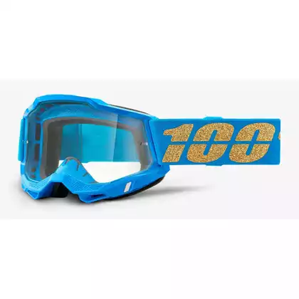 100% Fahrradbrille ACCURI 2 (transparentes Anti-Fog Glas, LT 88%-92%) waterloo STO-50221-101-16