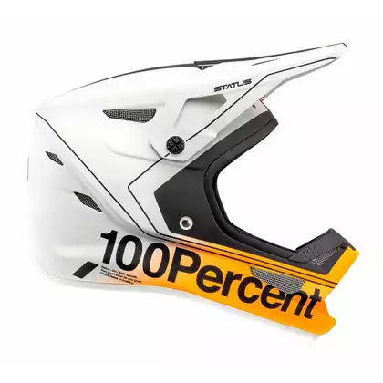 100% Fahrradhelm full face STATUS DH/BMX carby silver STO-80010-465-14