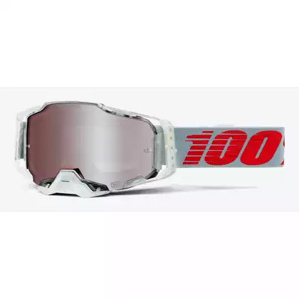 Gogle 100% ARMEGA Google X-RAY HiPER Silver Mirror Lens (Szyba Srebrna Lustrzana, LT 20%-30%) (NEW) STO-50721-404-10