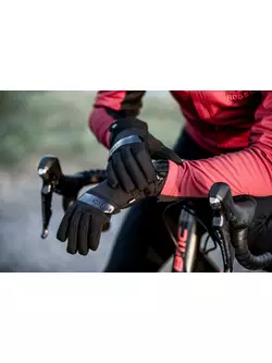 ROGELLI ARMOUR Fahrrad-Winterhandschuhe, schwarz