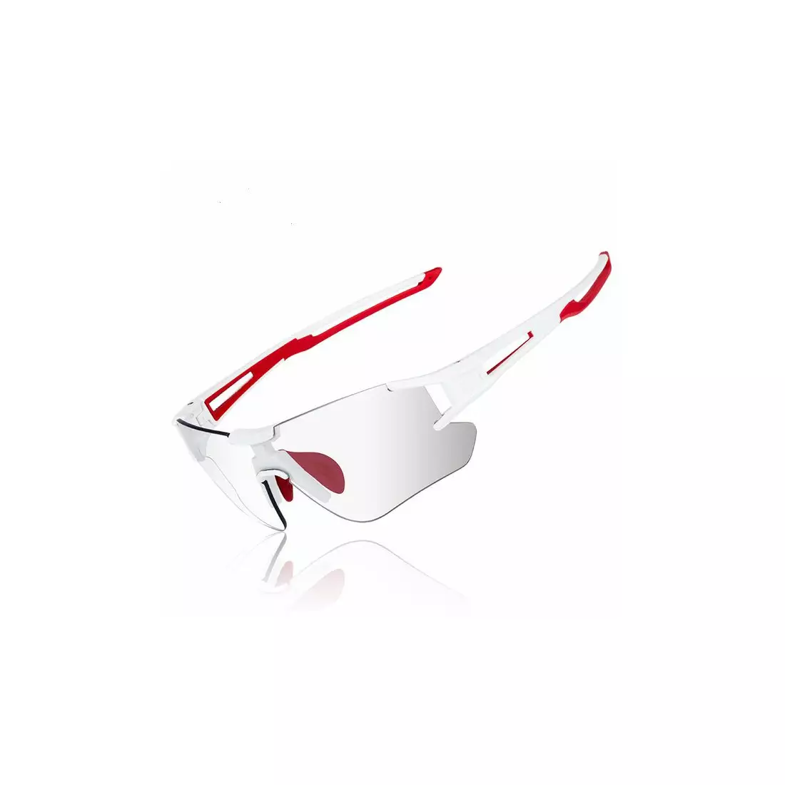 Rockbros 10126 Fahrrad / Sportbrille mit Photochrom  Weiß-rot