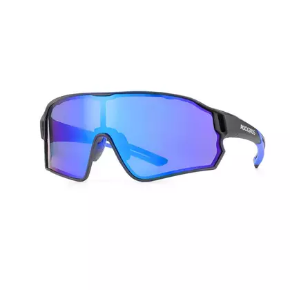 Rockbros 10138 Fahrrad / Sportbrille mit polarisiertem schwarz-blau