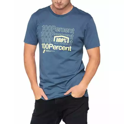 100% Herren Sport T-Shirt mit kurzen Ärmeln KRAMER slate 