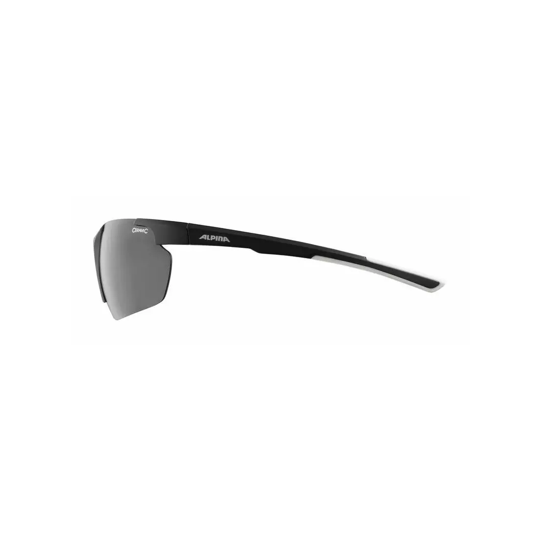 ALPINA Sportbrille DEFFY HR BLACK  S3 black matt-white A8657431