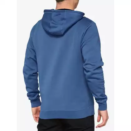 100% Herren Hoodie BURST Hooded Pullover Sweatshirt federal blue STO-36039-400-11