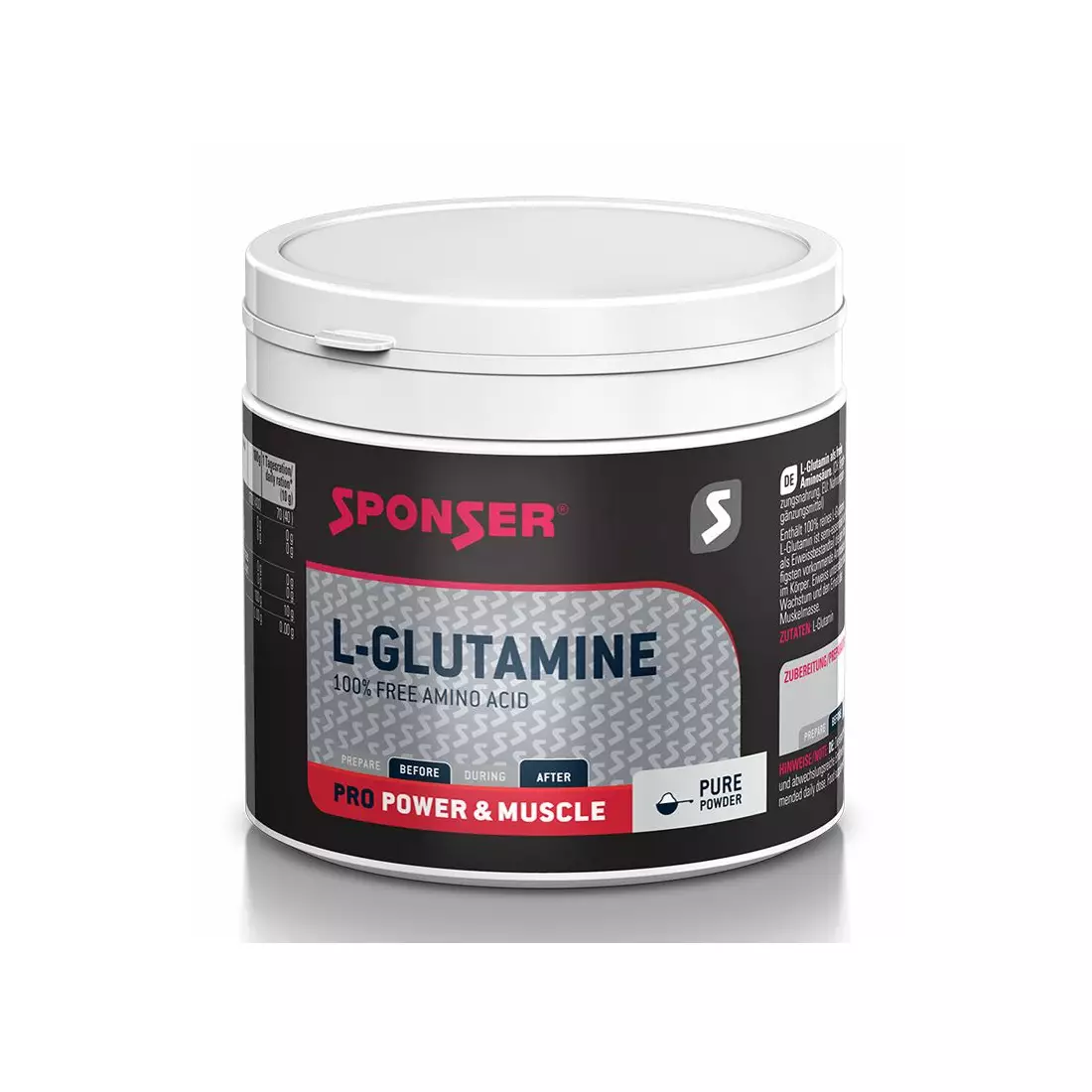 Reines Glutamin SPONSER L-GLUTAMINE 100% PURE können 350g