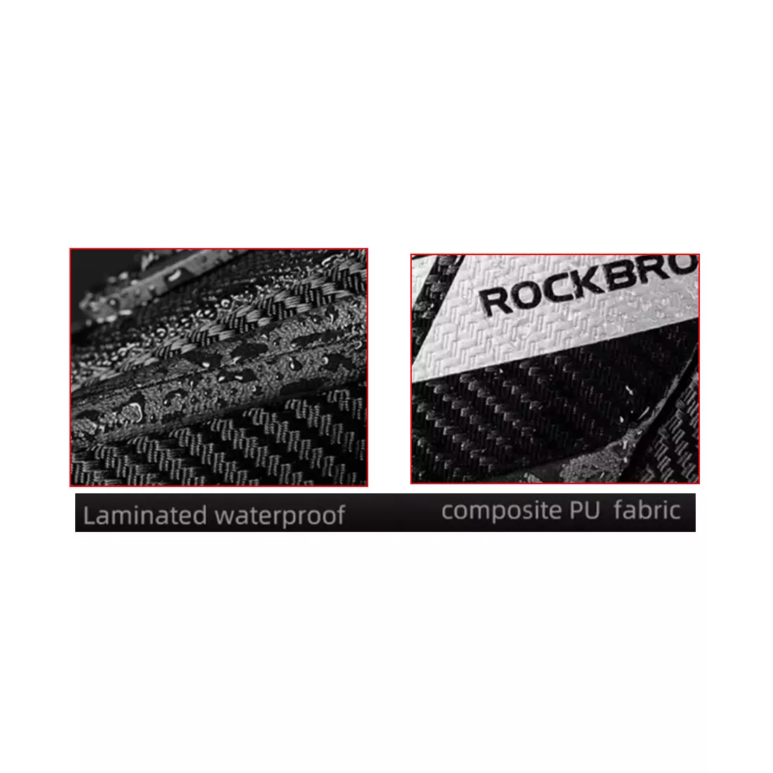 Rockbros Fahrrad-Sitztasche, schwarz, schwarz C32BK