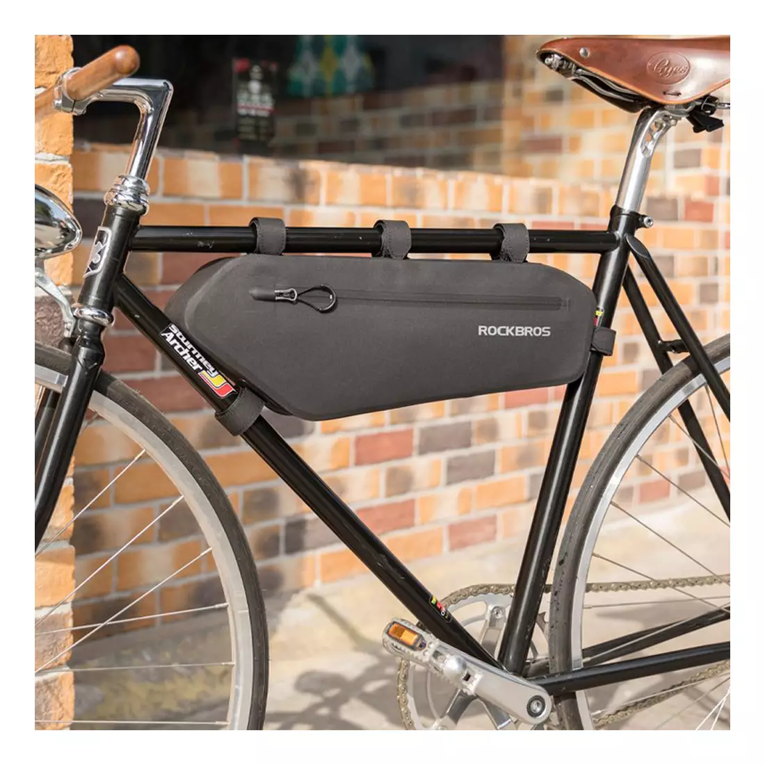 Rockbros Fahrradtasche / Packtasche unter Rahmen 4 l, schwarz AS-018