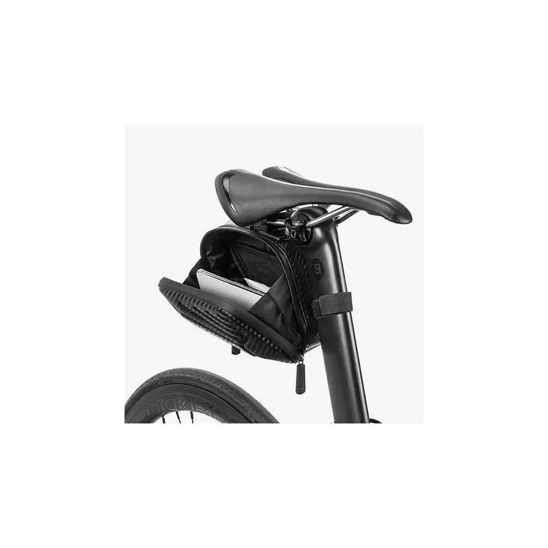 Rockbros Hard Shell Fahrrad-Sitztasche 1,5l, schwarz B59