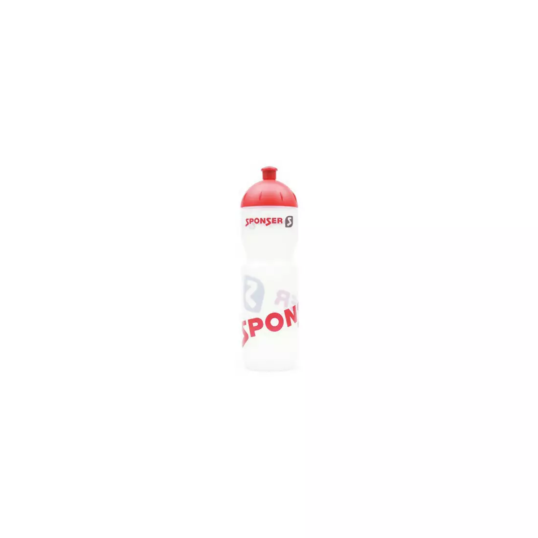 SPONSER Fahrrad Wasserflasche FARBIG 750 ml transparent pink