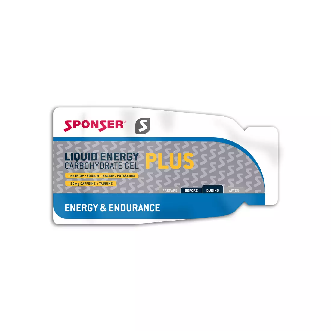 SPONSER LIQUID ENERGY PLUS Energiegel neutral mit Koffeinbox (40 Beutel x 35 g)