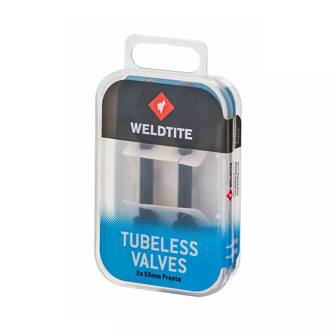 Ventilsatz WELDTITE TUBELESS VALVE KIT 2 x 55 mm Presta (Box)