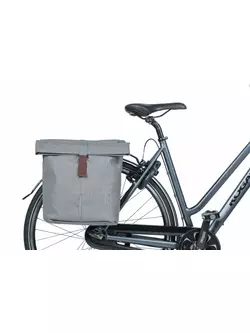 BASIL Fahrradtaschen hinten CITY DOUBLE BAG 32L grey melle 18072
